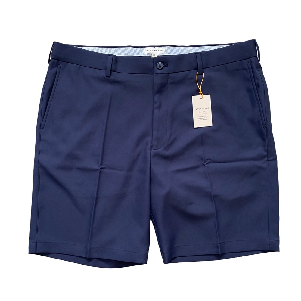 Peter Millar Salem Performance Lightweight Golf Navy Stretch Shorts 38